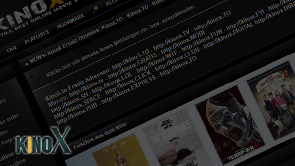 KinoX bietet kostenlose Filme und Serien, jedoch mit rechtlichen Risiken